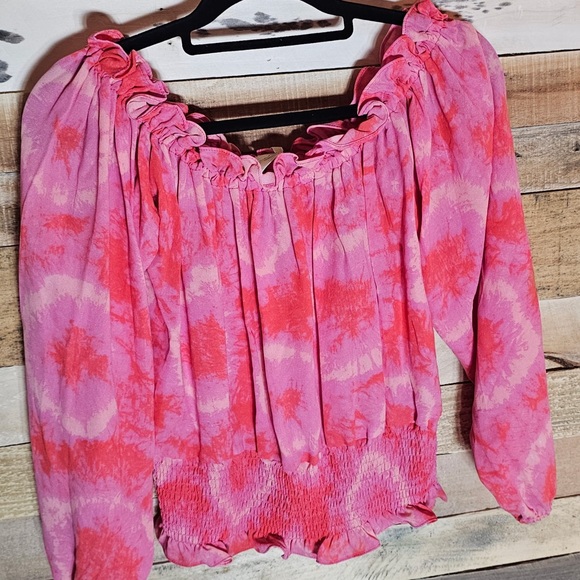 Michael Kors Floral Pink Women's Top Size 6 - Picture 2 of 2
